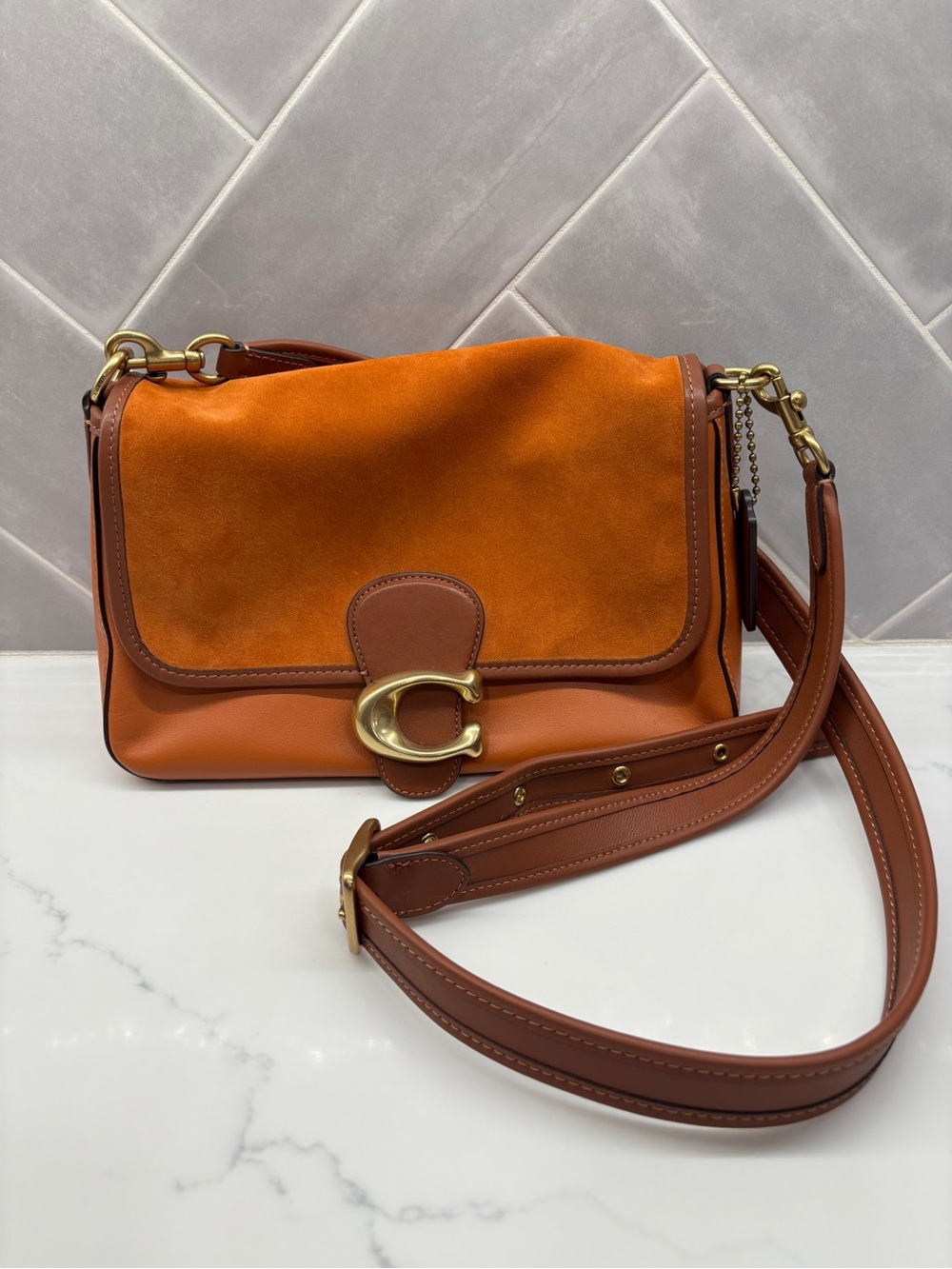Coach Suede Soft Tabby C5262
